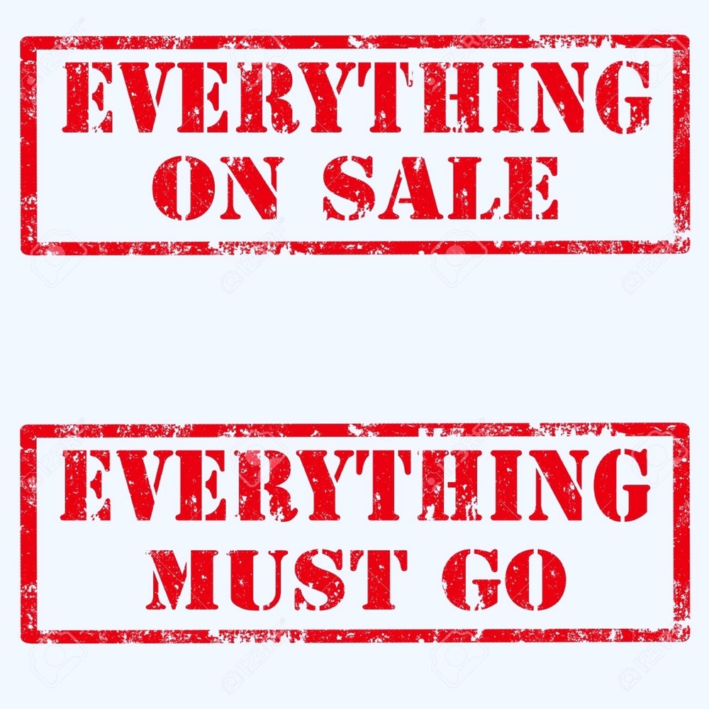 Everything must go!  Make reasonable offers/bundle